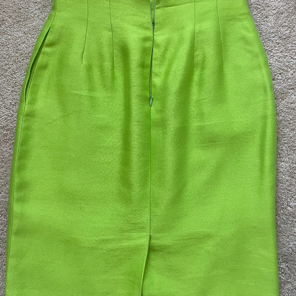COPY - Vintage Dior Neon Green Blazer & Skirt - Size 8